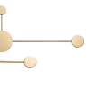 ARANDELA ELO DOURADO (C)89CM (L)74CM (A)6CM 3X5W + 3X3W 3000K 1200LM - DY003 - 1