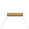 PENDENTE POEMA DOURADO E BRANCO (C)100CM (L)6CM (A)12CM 1X34W 3000K 1700LM - EG004 - 1