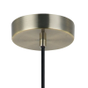 PENDENTE PETIT D 9,3CM X 18,5CM 1XG9 127V / 220V BRONZE E TRANSP - OP053 - 1