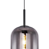 PENDENTE TRES PRETO E FUME (D)22CM (A)59.5CM 1XE27 40W - HC014 - 2