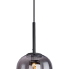 PENDENTE TRES PRETO E FUME (D)27CM (A)59.5CM 1XE27 40W - HC015 - 2