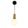 PENDENTE CUICA BRONZE E BRANCO (D)15CM (A)31.5CM 1XE27 BOLINHA 40W - HL008S - 4