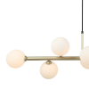 PENDENTE ABAPORU DOURADO E BRANCO (C)107CM (L)30CM (A)23CM 8XG9 200W - HL004W - 1