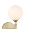ARANDELA ABAPORU DOURADO E BRANCO (C)16CM (L)12CM (A)32CM 1XG9 25W - HL014 - 2