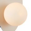 ARANDELA IBIRA PRETO / DOURADO E BRANCO (C)14CM (L)13CM (A)25CM 1XG9 25W - HL015 - 3