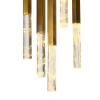 PENDENTE VITA BRONZE E TRANSPARENTE (D)28CM (A)51CM 5X4W 3000K 1000LM - HM005M - 3