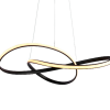 PENDENTE ATOM PRETO (D)63CM (A)15CM 1X36W 3000K 1188LM LED - 2