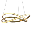 PENDENTE NODO DOURADO (D)50CM (A)15CM 1X36W 3000K 1188LM LED - 2