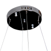 PENDENTE ORBIT CROMADO E TRANSPARENTE (D)62CM (A)3.5CM 1X30W 3000K 1650LM - ID009C - 1