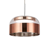 PENDENTE OTTO COBRE E TRANSPARENTE (D)19CM (A)11CM 1X9W 3000K 450LM - JO006E - 1