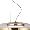 PENDENTE OTTO DOURADO E TRANSPARENTE (D)31.5CM (A)11CM 1X15W 3000K 750LM - JO007G - 3