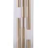 BASE PARA ABAJUR VENETO DOURADO E TRANSPARENTE (D)16CM (A)53CM 1XE27 40W - MI008 - 2