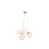 PENDENTE OXALA DOURADO E BRANCO (C)62.3CM (L)49.6CM (A)31CM 5XG9 125W - 2