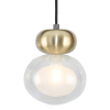 PENDENTE GUARANA BRONZE E PRETO E TRANSPARENTE (D)13.4CM (A)15.6CM 1XG9 5W - HC007S - 2