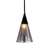 PENDENTE CONE PRETO E FUME (D)12CM (A)30CM 1XG9 25W - RE012 - 3