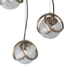 PENDENTE TAHI DOURADO E TRANSPARENTE (D)38CM (A)15CM 3XG9 75W - RE014L - 2