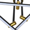 PENDENTE MOB 60CM X 53CM X 57CM 3 X LED 10W 127V / 220V DOURADO E PRETO - EY002 - 3