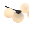 PLAFON DE SOBREPOR NERO CROMO NEGRO E BRANCO (C)49CM (L)33CM (A)53CM 5XG9 50W - MM001 - 4