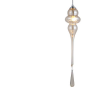 PENDENTE ORGANIKA CROMADO E CHAMPAGNE (D)13.5CM (A)65CM 1XE14 40W - KB001A - 3