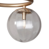 ARANDELA OXALA DOURADO E TRANSPARENTE (C)33.5CM (L)26CM (A)39CM 2XG9 50W - RE011 - 1