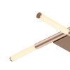 PLAFON DE SOBREPOR PALITO DOURADO (C)70CM (L)70CM (A)7CM 4X6W 2700K 1200LM - CD016 - 1