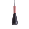 PENDENTE PITUCO ROSE GOLD E PRETO E PRETO (D)9CM (A)26CM 1XGU10 10W - ML016B - 3