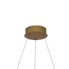 PENDENTE POEMA DOURADO E BRANCO (D)80CM (A)12CM 1X45W 3000K 2250LM - EG003 - 1