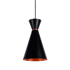 PENDENTE SET PRETO E COBRE (D)18CM (A)3.5CM 1X40W E27 - 2