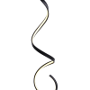COLUNA FLUIRE PRETO E BRANCO (D)23CM (A)140CM 1X30W 3000K 1500LM - SB004B - 3
