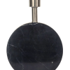 BASE PARA ABAJUR BIAGIO NIQUELADO E PRETO (D)22CM (L)12CM (A)37CM 1XE27 40W - GL016BN - 2