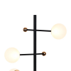 ABAJUR FUXICO DOURADO E PRETO E BRANCO (D)28CM (A)52CM 4X3W 3000K 600LM - JU004 - 1