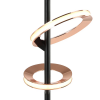 ABAJUR GINGA ROSE GOLD E PRETO (D)20CM (A)60CM 4,3W + 6,1W 3000K 520LM - BB013 - 3
