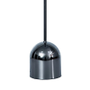 ABAJUR GLO CROMO NEGRO (D)30CM (A)50CM 1XE27 40W - GL014B - 1