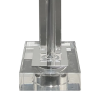 BASE PARA ABAJUR KRISTALO CROMADO E TRANSPARENTE (C)8CM (L)8CM (A)27CM 1XE27 40W - XL002 - 2
