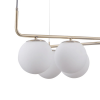 PENDENTE PETIT POA DOURADO E BRANCO (D)90CM (A)28CM 8XE27 BOLINHA 40W - SQ003 - 3
