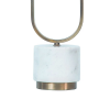 BASE PARA ABAJUR OVALE BRONZE E BRANCO (D)16CM (L)14CM (A)56CM 1XE27 40W - GL019G - 1