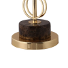 BASE PARA ABAJUR VENETO DOURADO E MARROM (D)18CM (A)57.5CM 1XE27 40W - MI005 - 2
