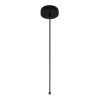 PENDENTE VIVA CROMO NEGRO E BRANCO (D)16CM (A)45CM 1XE27 BOLINHA 5W - SQ006B - 3