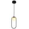 PENDENTE GUDE PRETO (D)17CM (A)47CM 5X5W G9 - 3