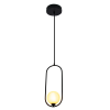 PENDENTE GUDE PRETO (D)17CM (A)47CM 5X5W G9 - 3