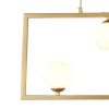 PENDENTE BALANÇO DOURADO E BRANCO (D)60CM (A)30CM 3XG9 75W - TR003 - 3