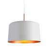 PENDENTE BOT BRANCO E COBRE (D)35CM (A)35CM 1X40W E27 - 2
