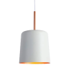 PENDENTE BOT BRANCO E COBRE (D)20CM (A)35CM 1X40W E27 - 2