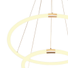 PENDENTE CIRCOLO FRENCH GOLD E BRANCO (D)60CM 1X43,2W 3000K 2160LM - BB022 - 2