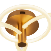PLAFON CIRCOLO FRENCH GOLD E BRANCO (C)86CM (L)49CM (A)20CM 1X54W 3000K 270 - BB020 - 3