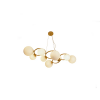 PENDENTE OXALA DOURADO E BRANCO (C)110CM (L)86CM (A)39CM 9XG9 225W - 3