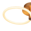 PLAFON CIRCOLO FRENCH GOLD E BRANCO (C)69CM (L)39CM (A)15CM 1X32,4W 3000K 1 - BB021 - 1
