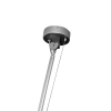 PENDENTE FUOCCO CROMADO E BRANCO (C)25CM (L)88CM (A)114CM 1XE27 40W - OP8617 - 1