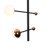 PENDENTE FUXICO DOURADO E PRETO E BRANCO (D)32CM (A)45CM 4X3W 3000K 600LM - JU001 - 4