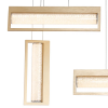 PENDENTE GLITTER DOURADO E TRANSPARENTE (C)85CM (L)16CM (A)71CM 1X40W 3000K - HC009L - 2